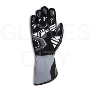 Gants de course de kart élégants et personnalisés avec logo et paume en caoutchouc pour la protection en polyester pour le sport, gants fabriqués en ville - Product Image 1