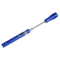 Herwey – Mini lampe de poche Flexible télescopique à LED, torche rotative avec extrémité magnétique, lampe de poche Flexible à LED, Mini F