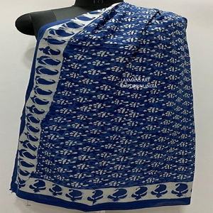 Hand Block Printed Cotton Pareo Sarongs Indigo Prints <b>Beach</b> Scarves Unique Handmade <b>Beach</b> Coverups - Product Image 4