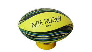 Ballon d'entraînement de rugby de haute qualité taille 5 avec conception cousue à la main durable super grip tous temps - Product Image 3