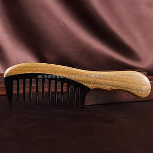 Aaliyan impex หวีเขาควายงานแกะสลักด้วยมืออุปกรณ์เสริมสำหรับใช้ในบ้าน - Product Image 3