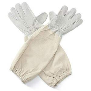 Guantes de apicultura de cuero personalizados Mangas DE SEGURIDAD ventiladas de manga larga Protección antipicaduras Pantalla táctil antivibración para - Product Image 1