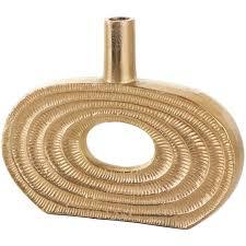 Vase à fleurs rond en aluminium gaufré pour la décoration de la maison, mariage et Noël pour la célébration de Diwali - Product Image 3