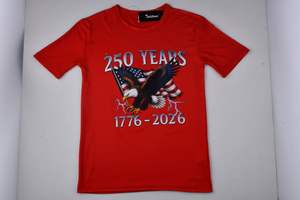 เสื้อยืดคุณภาพสูงขายส่งลายกราฟิก MURICA Eagle 1776-2026 เสื้อยืดยูนิเซ็กซ์ โพลีเอสเตอร์ 100% สไตล์ลำลอง สตรีทแวร์ ขายส่งจำนวนมาก - Product Image 3