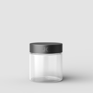 Pot en PET transparent noir de haute qualité de 420 ml avec couvercle en PP CR pour fleurs et produits comestibles, logo personnalisé, solutions d'emballage JK, modèle M0742 - Product Image 2