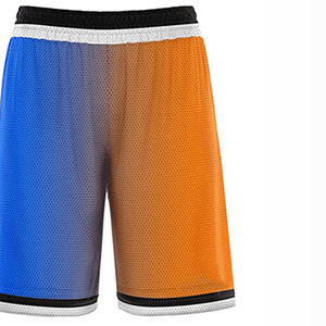 Pantalones cortos estampados transpirables de secado rápido unisex de talla grande con logotipo personalizado, juego de ejercicios de baloncesto por sublimación - Product Image 4