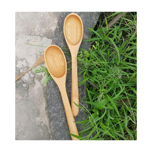 Hot-Selling Handmade Custom Shaped Natural Color Wood Spoon for <b>Kitchen</b> From Vietnam Best Price - Product Image 1
