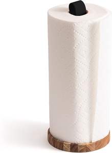 Soporte para toallas de papel de granja, madera de acacia, Marrón mediano - Product Image 5