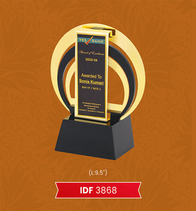 2025 Venta caliente único trofeo de Base de madera de Metal chapado en oro personalizado nuevo premio de diseño para regalos de bienvenida - Product Image 6