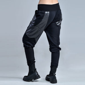 Pantalons en cuir véritable à devant plat pour femmes, tendance, sur mesure, imperméables, respirants, meilleur prix, marque privée, mode - Product Image 3