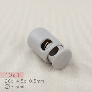 Vente en gros usine – Bloque-cordon en plastique ABS sans nickel, à trou simple/double, avec ressort, pour sacs et vêtements - Product Image 1