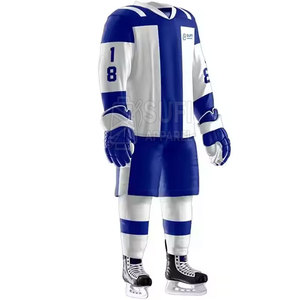 Tenues d'équipe de hockey sur glace, service OEM, ensembles de couleurs personnalisées, 100% polyester, écologiques, séchage rapide, haute qualité pour la vente en ligne - Product Image 3