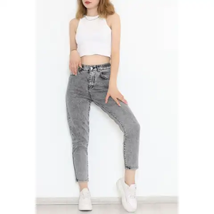 Pantalons en jean pour femmes très vendus, coupe skinny, 100% coton, design personnalisé pour la vente en gros, nouvelle mode - Product Image 6