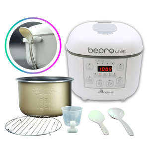 Cuisinière multifonction Bepro Cheff Aidigitouch 5L, commande tactile, cuisinière intelligente, couleur blanche, usage domestique, plaque chauffante en fonte - Product Image 1