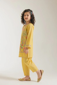 Hiện Đại Đông Thêu dân tộc kurta cho cô gái văn hóa mặc màu vàng độ ẩm Wicking nhanh chóng khô tính năng cho Ấn Độ - Product Image 2