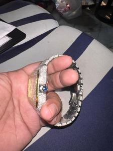 Montre pour homme de luxe arabe Hip Hop entièrement pour Ice Rapper Diamond Full Simulated Diamonds Silver Iced Bling Quartz Ronda Pointer - Product Image 5