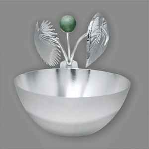 ชามเสิร์ฟอาหารดีไซน์หรูหราสำหรับบ้านโรงแรมและร้านอาหารชามผลไม้ช็อคโกแลตสีเงิน - Product Image 3