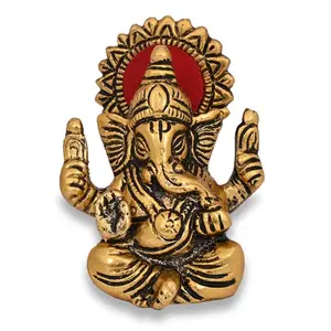 新设计的ganesh雕像金色汽车仪表板ganesh偶像汽车悬挂汽车装饰ganpati