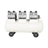 Compresseur d'air professionnel à piston à faible bruit 300L sans huile avec moteur de pompe à moteur 380V Configuration portable pour un usage industriel