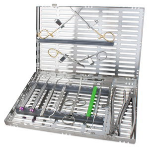 Kit de microchirurgie dentaire PISSCO, kit d'instruments microchirurgicaux dentaires, ensemble d'instruments de microchirurgie dentaire, 11 pièces en acier inoxydable - Product Image 1