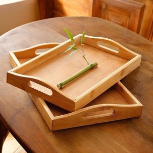 <b>Wooden</b> Rectangular Food Grade Single Tier Tray for Kitchen & Bathroom Spa and Hospitality Gift <b>Basket</b> - Product Image 1