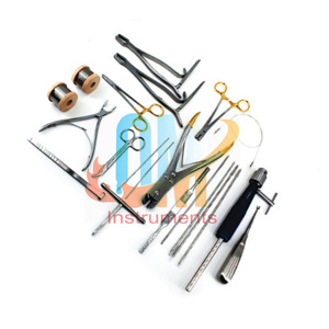 Kit d'instruments orthopédiques vétérinaires standard, 20 pièces, outils chirurgicaux en acier inoxydable, stérilisables de qualité hospitalière certifié CE ISO - Product Image 3