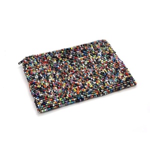 Monedero bordado con cuentas de estilo bohemio a granel, monedero de cuentas de semillas hecho a mano de lujo con bolsillo con cremallera - Product Image 4