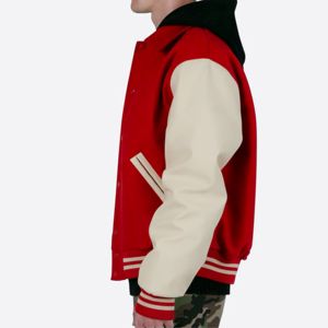 Premium Collared Varsity Jacket with Custom Embroidery - Classic Letterman Jacket for Men and Women - Product Image 5