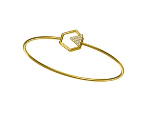 Pulsera de diamantes de oro fino de 14 quilates al por mayor diseño superior Kada para minoristas de joyería de lujo para aumentar los canales de ingresos - Product Image 3
