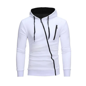 Sweats à capuche zippés personnalisés de haute qualité en coton éponge française lavée en détresse survêtement d'hiver brodé vintage avec logo - Product Image 6