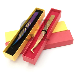 Style professionnel 90 degrés or Plasma et arc-en-ciel Plasma Boot Volume Extension de cils pince à épiler diamant Grip Instrument de beauté - Product Image 5