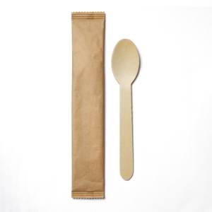 Venta al por mayor de fábrica, juego de cubiertos desechables, cuchara, palillos, servilleta, cubiertos de madera hechos en Vietnam - Product Image 1