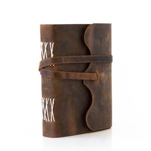 Handmade Full Grain Genuine Leather Key Journal Antique Cotton Rug <b>Paper</b> Leather Book Vintage Novelty Home <b>Decoration</b> - Product Image 1