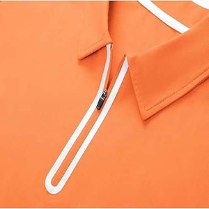 Ropa deportiva de manga corta para correr de secado rápido para hombre, camiseta para gimnasio, Fitness, cuello con cremallera, cuello Polo, camisetas Polo con cremallera de 1/4 cuartos - Product Image 4