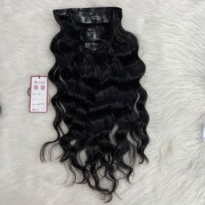 Extensions de cheveux humains bruts vietnamiens de couleur naturelle de style européen prix usine clip sans couture boucle ondulée droite expédition rapide - Product Image 5