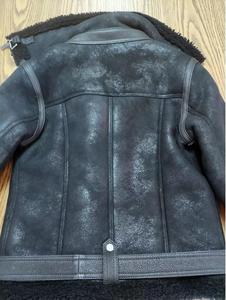 Men's Custom Genuine Leather <b>Jacket</b> with Stylish High Street Pattern <b>Waterproof</b> Zipper Closure <b>Winter</b> Sweaters & Clothing - Product Image 5