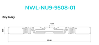 Étiquette autocollante RFID UHF Nextwaves U9, mini-étiquette étanche personnalisable pour le suivi de cartes-cadeaux et de cartes de visite, fabriquée au Vietnam