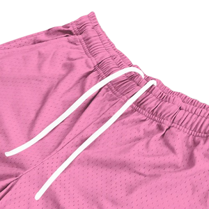 กางเกงขาสั้นตาข่ายมีสไตล์สำหรับผู้ชายกางเกงขาสั้นตาข่ายสีทึบแห้งเร็วระบายอากาศได้ดี - Product Image 2