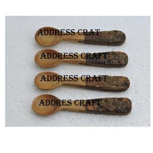 Modern Design Wood and Resin Handle <b>Dinner</b> Spoon <b>Sets</b> Birthday Party Wedding Use Spoon <b>Sets</b> Display Latest Style Cutlery <b>Set</b> - Product Image 4