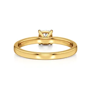 Bague solitaire en diamant Eternal Cushion - Product Image 6