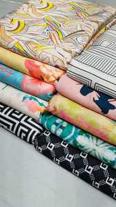 Light Pink Digital Print Fabrics <b>for</b> Women's Dress Sample Low MOQ Deals in Wholesale - Product Image 5