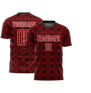 Maillot de football personnalisé nom de l'équipe vente en gros respirant logo personnalisé conception col en V tendance vêtements de football maillot de football - Product Image 4