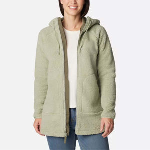 Fabricante de ropa de calle para exteriores, chaqueta de lana Sherpa con cremallera, estampado personalizado, chaqueta de lana polar Sherpa para mujer - Product Image 1