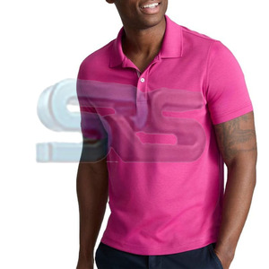 Nouveau modèle de polo décontracté pour hommes 100% coton T-shirt polo évacuant l'humidité avec couleur et logo personnalisés - Product Image 4