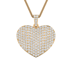 Rikhava Premium Quality Heart Pattern Diamond Pendant Venta caliente Encantos de moda para damas Idea de regalo de boda perfecta - Product Image 4