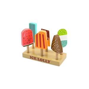 UATOYS Juego de Helados de Madera para Juego Imaginativo - Modelo de Juguete de Soporte para Helados - Product Image 2