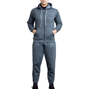 ชุดออกกำลังกายผ้าฟลีซ2ชิ้นสำหรับผู้ชายชุดออกกำลังกายผ้าคอตตอน100% ใหม่ออกแบบได้ตามต้องการ - Product Image 1