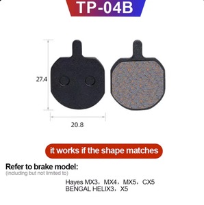 Plaquettes <span class=keywords><strong>de</strong></span> <span class=keywords><strong>frein</strong></span> à disque compatibles <span class=keywords><strong>Shimano</strong></span> B01S B05S J04C J05A L05A G05S, <span class=keywords><strong>de</strong></span> remplacement, résine/métal, <span class=keywords><strong>VTT</strong></span>/Vélo électrique - Product Image 4