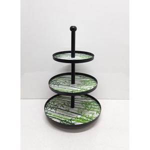 Présentoir à gâteaux personnalisé à 3 niveaux Meena Work en métal présentoir fait main pour mariages anniversaires fêtes outils à gâteaux - Product Image 2