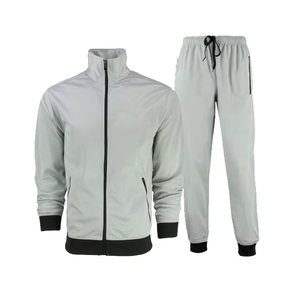 Chándal acampanado con cremallera para hombre Precio al por mayor Chándal acampanado estampado personalizado y conjunto con capucha - Product Image 6